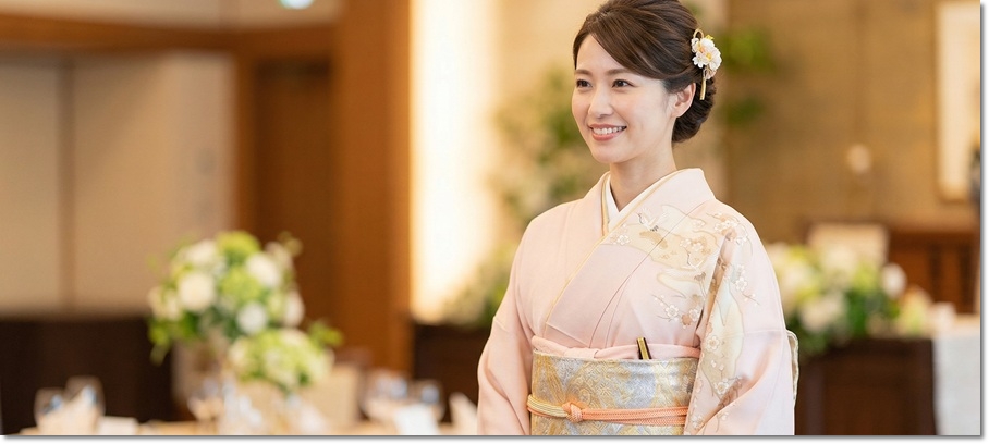 淡いピンク 訪問着 結婚式 披露宴 お呼ばれ用 20代30代向け 名古屋市きものやまなか