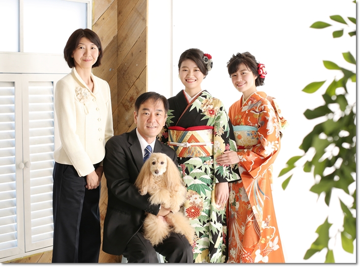 成人式 家族写真 ペットフォト