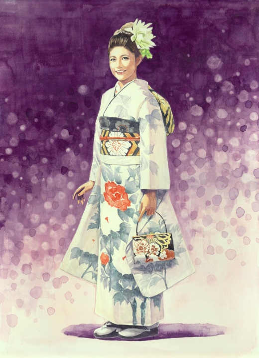 倉地里沙さま水彩画_520