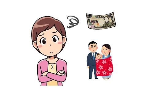 お宮参りの着物の相場はいくら? イラスト