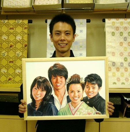 上田様4人兄弟肖像画と6代目_450