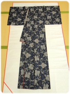 【大島紬の着物】を仕立て直して「おしゃれ名古屋帯」にリメイク!