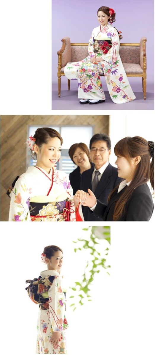 成人式の家族写真