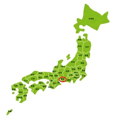 日本地図イラスト きものやまなかママ振袖対応地域
