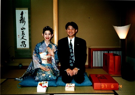 昔の結納写真 振袖姿