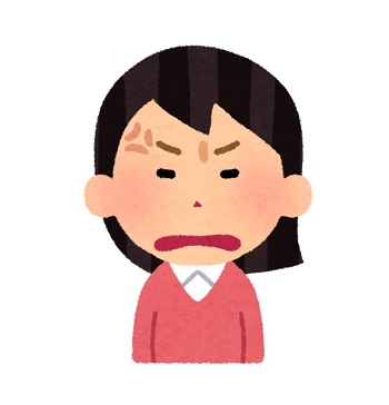 怒る主婦イラスト