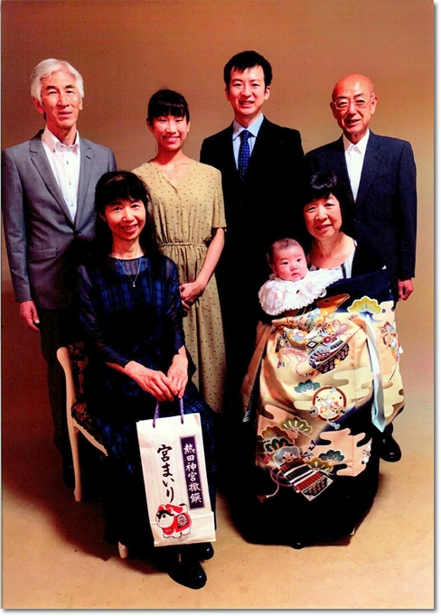 お宮参り 家族写真