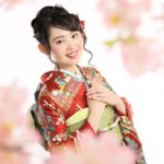 ママ振袖 赤色