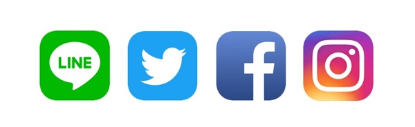 ライン ツイッター Facebook インスタ ロゴ_600