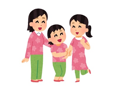 3姉妹イラスト