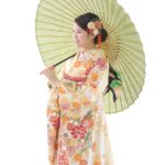 クリーム色可愛い振袖
